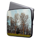 Een rij bomen laptop sleeve (Voorkant Links)