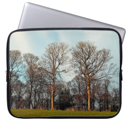 Een rij bomen laptop sleeve