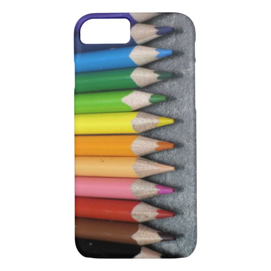 Een rij gekleurde pennen. Case-Mate iPhone case (Achterkant)