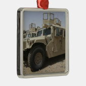 Een rij humvees van het militaire beleid van de ta metalen ornament (Rechts)