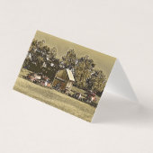 Een rij jalopies in het gras. kaart (Voorkant)