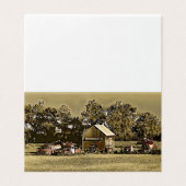 Een rij jalopies in het gras. kaart (Buitenkant ongevouwen)