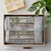 Een rij oude boeken met geschilderde kruiden tissuepapier (Geschenk)