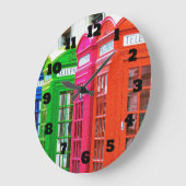 Een rij van de Heldergekleurde Kaders van de Telef Grote Klok (Hoek)