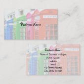 Een rij van de Heldergekleurde Kaders van de Telef Visitekaartje (Voorkant / Achterkant)