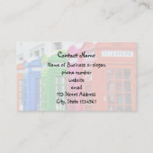 Een rij van de Heldergekleurde Kaders van de Telef Visitekaartje (Achterkant)