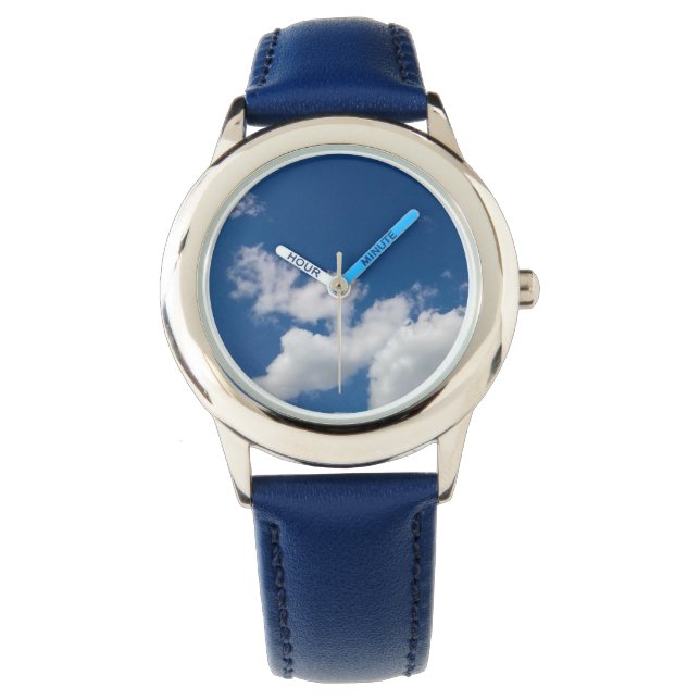 Een rij wolken horloge (Voorkant)