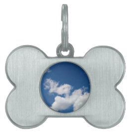 Een rij wolken huisdieren naamplaatje