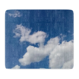 Een rij wolken snijplank