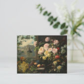 Een rijk boeket bloemen | Franz Xaver Birkinger Briefkaart (Staand voorkant)