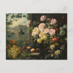 Een rijk boeket bloemen   Franz Xaver Birkinger Briefkaart