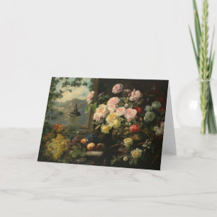 Een rijk boeket bloemen   Franz Xaver Birkinger Kaart