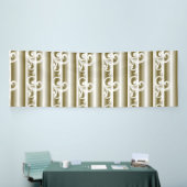 Een rijk gekleurd tapijt heeft een symmetrische ge spandoek (Beurs)