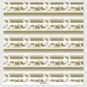 Een rijk gekleurd tapijt heeft een symmetrische ge sticker (Vel)