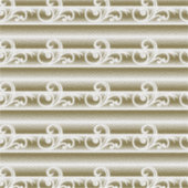 Een rijk gekleurd tapijt heeft een symmetrische ge sticker (Voorkant)