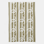 Een rijk gekleurd tapijt heeft een symmetrische ge theedoek (Verticaal)