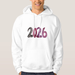 Een rijk geschilderde 2026-illustratie hoodie
