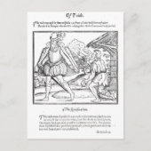 Een rijk Man schept een gekneusd bekertje Briefkaart (Voorkant)