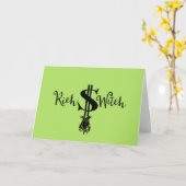 Een rijke heks kaart (Gele Bloem)