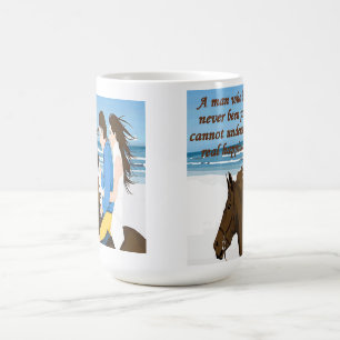 Een rijke man gedraagt zich als hij dit wenst; koffiemok
