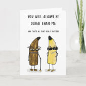 Een rijpe oude verjaardag Kaart (Voorkant)