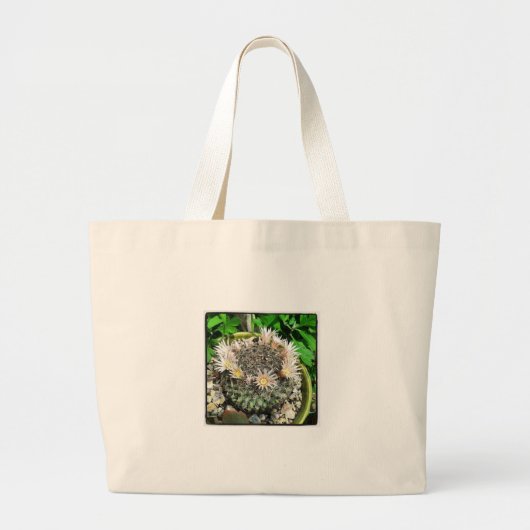 Een ring van bloemen grote tote bag (Voorkant)