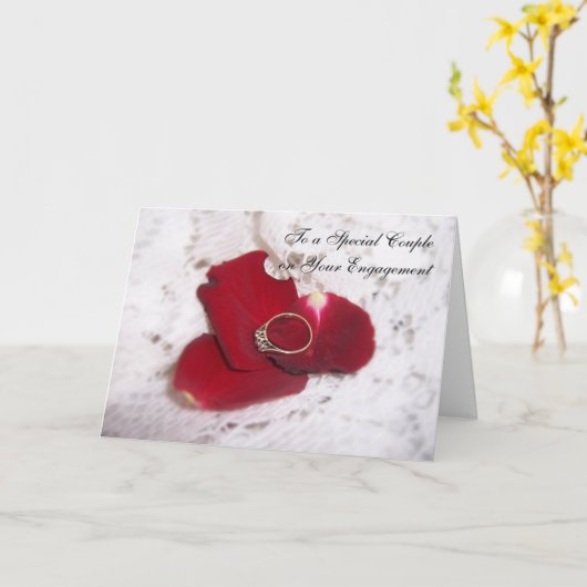 Een ring van de Diamant van de Kaart van het (Gele Bloem)