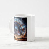 Een ring van sterrenlicht groeit. koffiemok (Voorkant links)