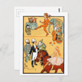 Eén ringrondleiding: de ringmeester en de bemannin briefkaart (Voorkant / Achterkant)