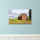 Een rit door het boerderij land Palouse 4 Canvas Afdruk (Insitu (Houten vloer))