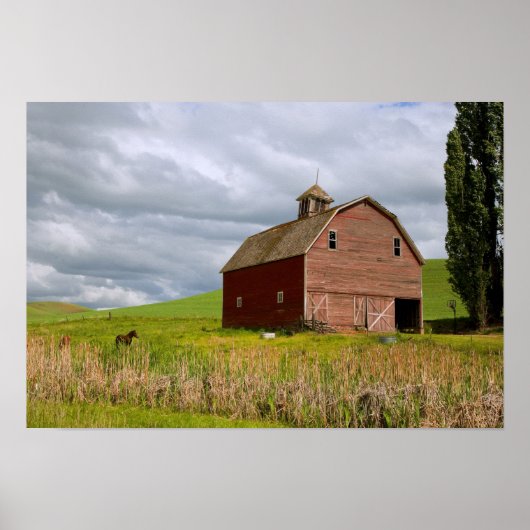 Een rit door het boerderij land Palouse 4 Poster (Voorkant)
