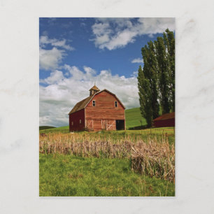 Een rit door het boerenland van Palouse Briefkaart