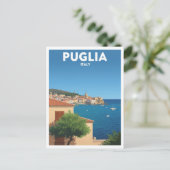 Een rit langs de kust door Puglia Briefkaart (Staand voorkant)