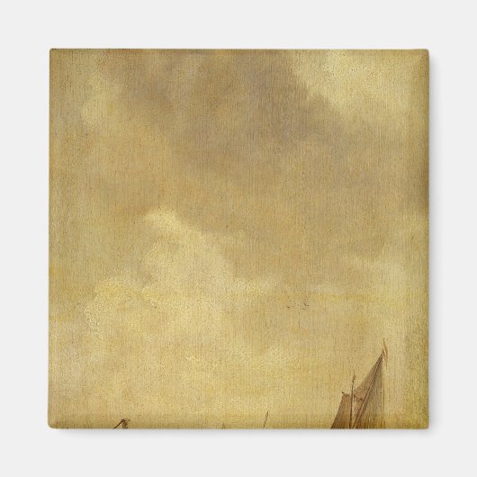 Een rivier de Scene, met vissers die een net lance Magneet (Voorkant)