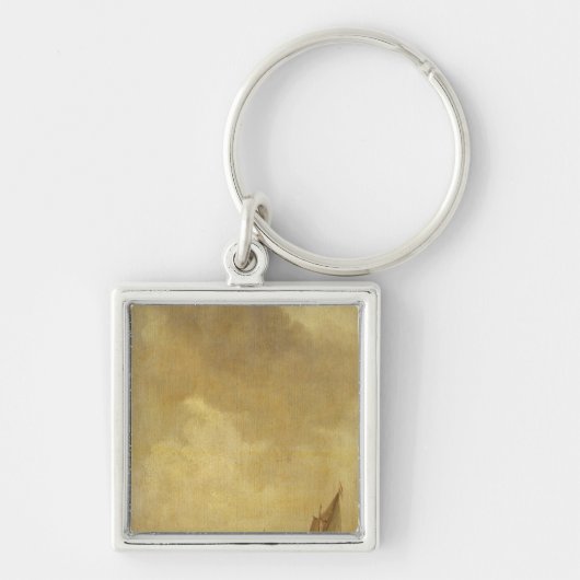 Een rivier de Scene, met vissers die een net lance Sleutelhanger (Voorkant)