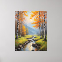 Een rivier die door een bos stroomt