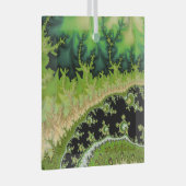 Een rivier in de Groene Bosfractale Landschapskuns Glas Ornament (Voorkant Rechts)