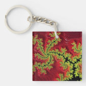 Een rivier loopt door de acrylsleutelring sleutelhanger (voorkant)