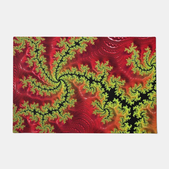 Een rivier loopt door de deur van de mat (Voorkant)