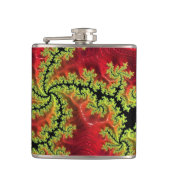 Een rivier loopt door de heupkolf heupfles (Voorkant)