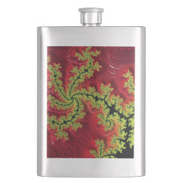 Een rivier loopt door de klassieke kolf flacon