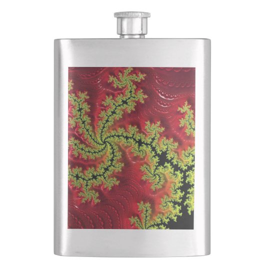 Een rivier loopt door de klassieke kolf flacon (Voorkant)