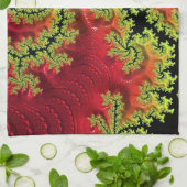 Een rivier loopt door de thea-handdoek theedoek (Gevouwen)