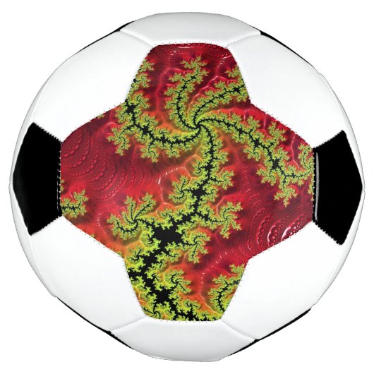 Een rivier loopt door het Voetbal (Gedraaid)