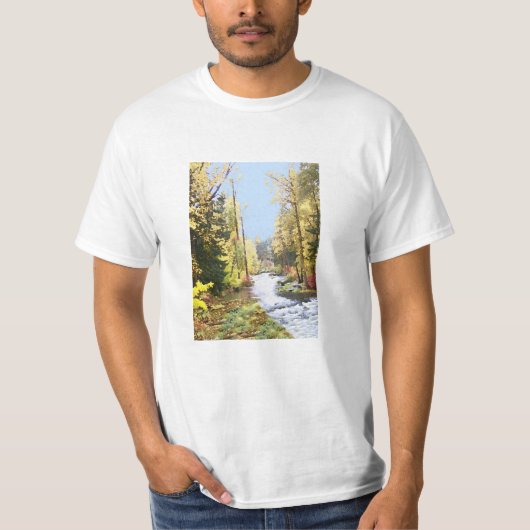 Een rivier loopt erdoorheen t-shirt (Voorkant)
