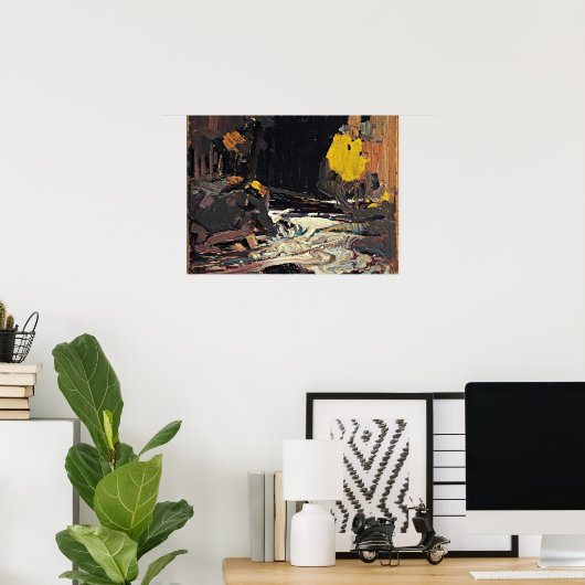 Een rivier, mooie kunst van Tom Thomson, Poster (Thuiskantoor)