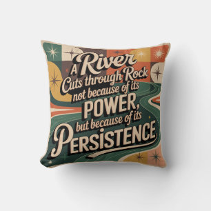 Een Rivier Snijdt Door Steen Niet Vanwege Zijn Kra Kussen