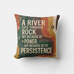 Een Rivier Snijdt Door Steen Niet Vanwege Zijn Kra Kussen