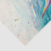 Een rivier van kleuren highlander koe tissuepapier (Detail)