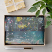 Een rivier van kleuren paard tissuepapier (Geschenk)